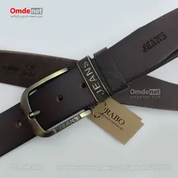 کمربند چرم طبیعی اسپرت 4 سانت برند JEANS (جین 12 تایی) کد 194