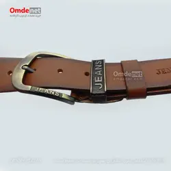 کمربند چرم طبیعی اسپرت 4 سانت برند JEANS (جین 12 تایی) کد 194