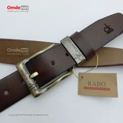 کمربند چرم طبیعی اسپرت 4 سانت قلاب خارجی برند CK (جین 12 تایی) کد 284