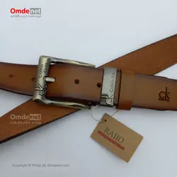 کمربند چرم طبیعی اسپرت 4 سانت قلاب خارجی برند CK (جین 12 تایی) کد 284