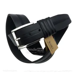 کمربند چرم طبیعی کلاسیک زبانه دار 3.5 سانت (جین 12 تایی) کد 120
