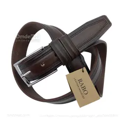 کمربند چرم طبیعی کلاسیک زبانه دار 3.5 سانت (جین 12 تایی) کد 179