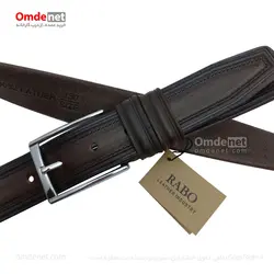 کمربند چرم طبیعی کلاسیک زبانه دار 3.5 سانت (جین 12 تایی) کد 179