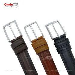 کمربند چرم طبیعی کلاسیک زبانه دار 3.5 سانت (جین 12 تایی) کد 179