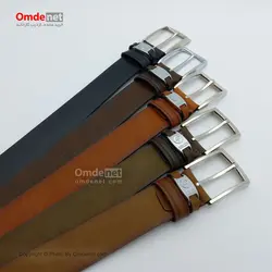 کمربند چرم مصنوعی 3.5 سانت کلاسیک پل یراق (جین 12 تایی) کد 294