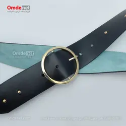 کمربند زنانه 5 سانت وسط پرچ قلاب زبانه دار حلقه ای (جین 12 تایی) کد 213