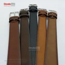 کمربند چرم مصنوعی 3.5 سانت کلاسیک ساده دور دوخت (جین 12 تایی) کد 286