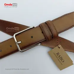 کمربند چرم مصنوعی 3.5 سانت کلاسیک ساده دور دوخت (جین 12 تایی) کد 286