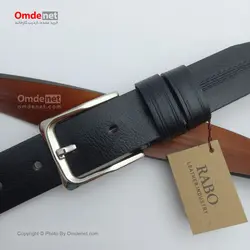 کمربند چرم مصنوعی 3.5 سانت کلاسیک وسط چاپ (جین 12 تایی) کد 287