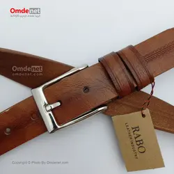 کمربند چرم مصنوعی 3.5 سانت کلاسیک وسط چاپ (جین 12 تایی) کد 287