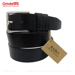 کمربند چرم طبیعی 3.5 سانت کلاسیک بدون چاپ (جین 12 تایی) کد 187