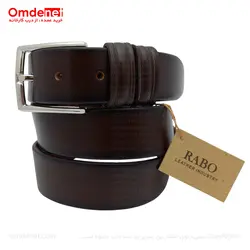 کمربند چرم طبیعی 3.5 سانت کلاسیک بدون چاپ (جین 12 تایی) کد 187