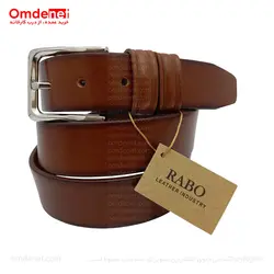 کمربند چرم طبیعی 3.5 سانت کلاسیک بدون چاپ (جین 12 تایی) کد 187