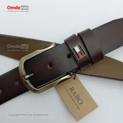 کمربند چرم طبیعی اسپرت 3.5 سانت برند TOMMY (جین 12 تایی) کد 281