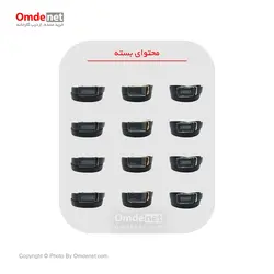 کمربند چرم مصنوعی ریلی مستطیلی برند مختلف (جین 12 تایی) کد 315