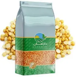 خرید لپه ارگانیک و طبیعی دارامان 900 گرمی - ارگانیکی