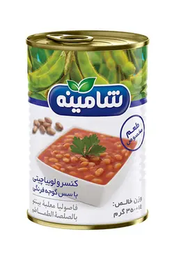 خرید كنسرو لوبیا چیتی با سس گوجه فرنگي - ارگانیکی