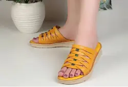 صندل چرم زنانه مدل پونه