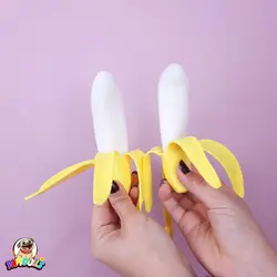 فیجت موز پوست کنده l نرمالو موز ضد استرس