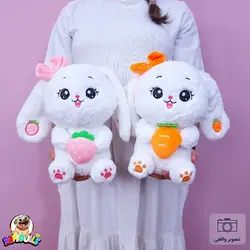 عروسک خرگوش میوه به دست