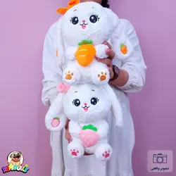 عروسک خرگوش میوه به دست