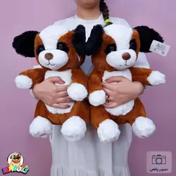 عروسک سگ نشسته بامزه