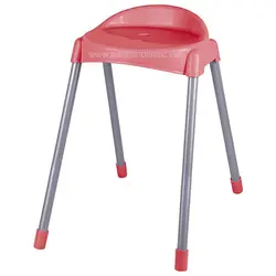 چهارپایه پشتی دار پایه فلزی بلند 664 ناصر