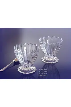 ست 6 عددی ظروف بستنی خوری کریستال مگنولیا LİLYA0077