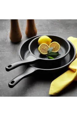 ست 2 پارچه ماهیتابه گرانیتی نچسب Schafer