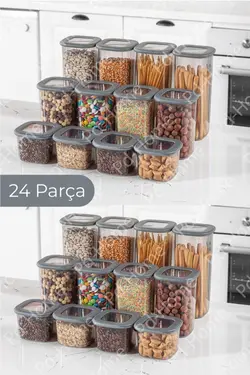 ست 24 پارچه ظروف نگهداری مواد غذایی PD-HOME BNM24LU
