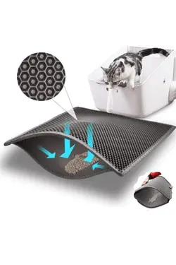 زیرانداز خاک گربه  Cat-60x45-Gray