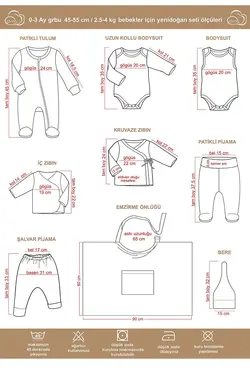 ست 11 تیکه نوزادی دخترانه/پسرانه Tinylamb