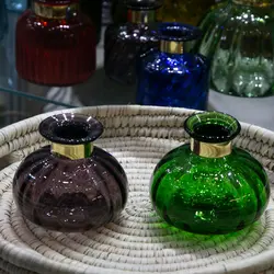 گلدان عدسی گردن برنجی