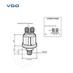 سنسور فشار روغن 10 بار VDO