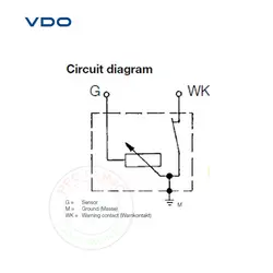 سنسور فشار روغن 10 بار VDO