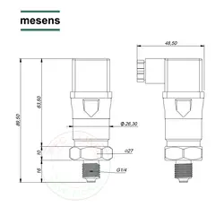 سنسور فشار 10 بار Mesens