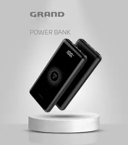 پاور بانک گرنداسکای GrandSky مدل WP-20 وایرلس شارژ 15W خروجی PD 22.5W ظرفیت 20000 mAh