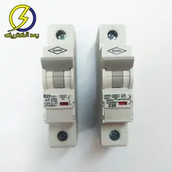 فیوز (کلید مینیاتوری) تک فاز 20 آمپر(4.5KA) الکترو کاوه