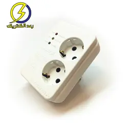 محافظ برق ۲ خروجی دیواری ارت دار آفر الکترونیک