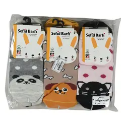 جوراب سفيدبرفي بچه گانه مچي