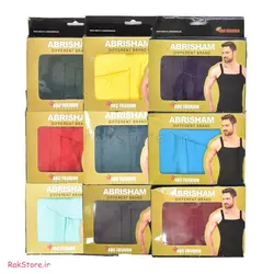 زیرپوش رکابی خشتی ابریشم XL