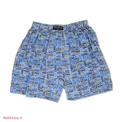 شورت ابریشم پادار چاپی XXL
