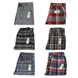 شلوار چهارخانه جیب دار محمد L