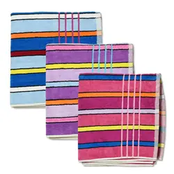 حوله نیم حمام راه راه آذربافت