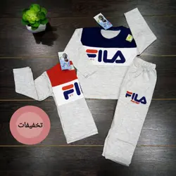 بلوز شلوار آستین بلند پسرانه طرح فیلا