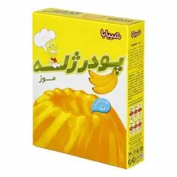 پودر ژله ۱۰۰ گرمی مارک شیبابا با طعم موز