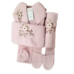 سرویس حوله پالتویی 12 تکه ساتین کد 101