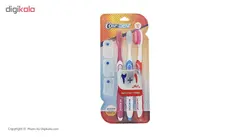 مسواک کانفیدنت سری NewDent مدل Bristles با برس نرم بسته 3 عددی
