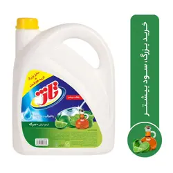 مایع ظرفشویی تاژ با رایحه لیموترش و سرکه - حجم 3.75 لیتر