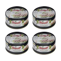 کنسرو ماهی تون در روغن گیاهی طبیعت - 180 گرمی بسته 4 عددی